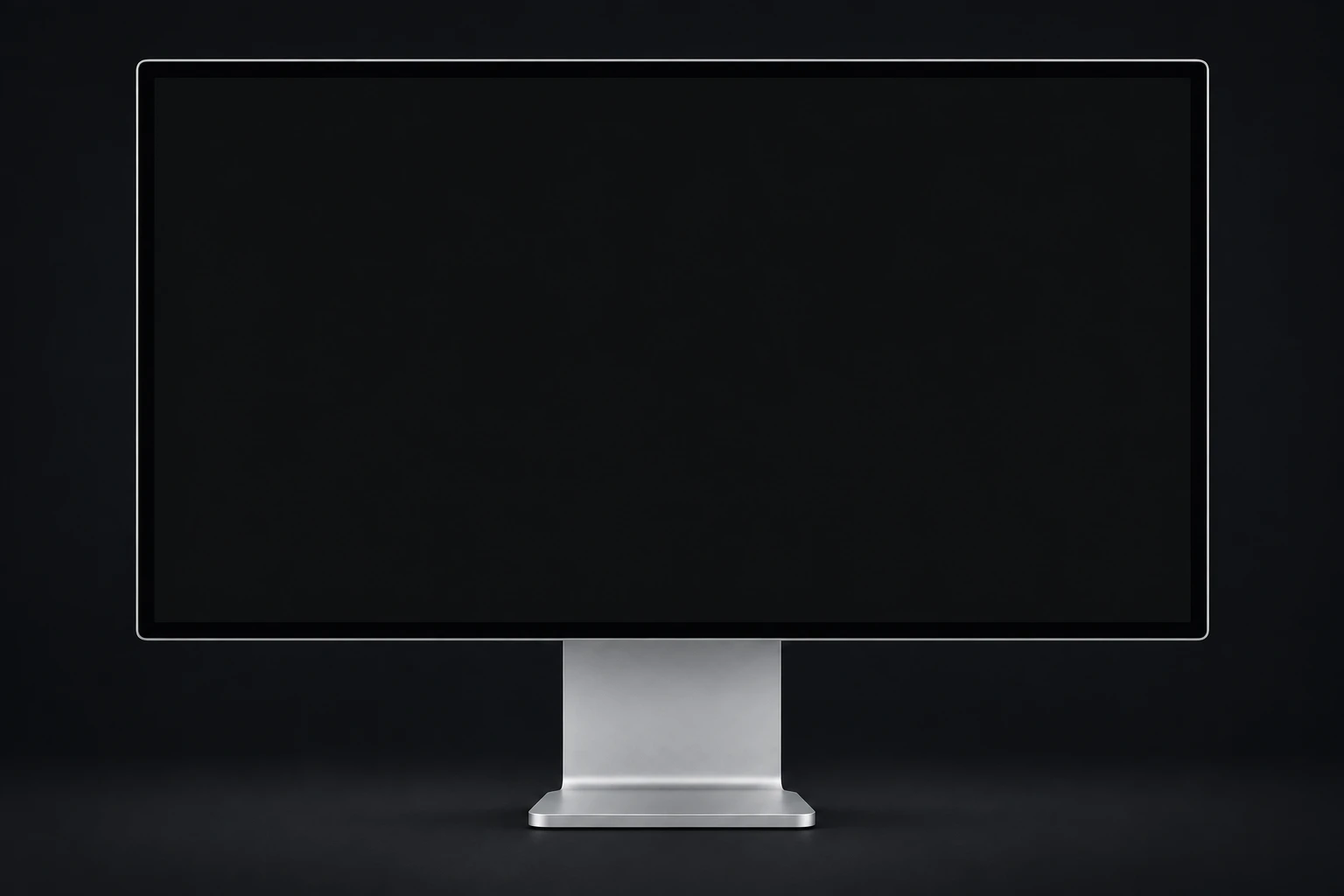Monitor de escritorio de aluminio estilo Mac que presenta el concepto de OS